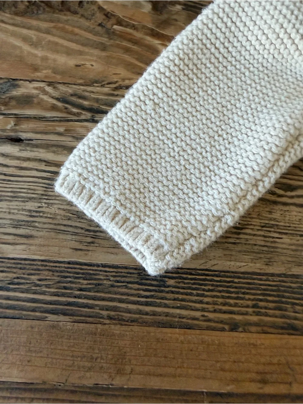 babyGAP 6-9 MONTHS Cream Hooded Knit Baby Cardigan with Bear Ears